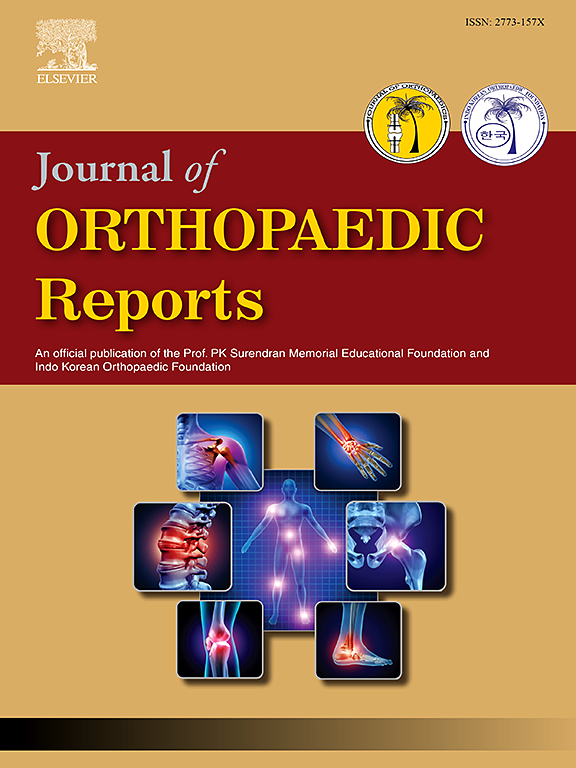 Go to journal home page - Journal of Orthopaedic Reports
